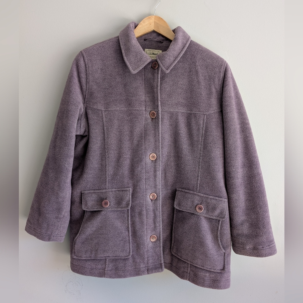 L.L. Bean | Vintage Y2K Purple Wool Blend Chore Jacket, Size L